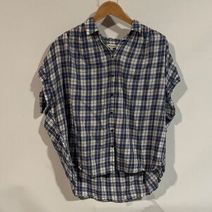 Madewell Blue and White Plaid women’s Shirt